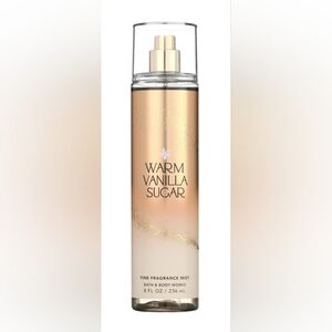 Bath & Body Works Warm Vanilla Sugar Fragrance Mist - Gold and Cream